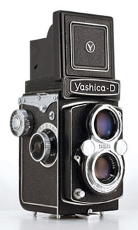 As-is] Yashica-D TLR Film Camera Yashikor 80mm F3.5 Lens Black From